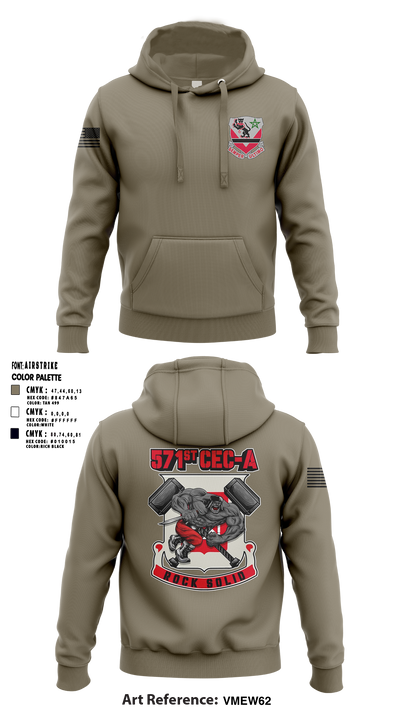 16th BEB 571st Company 8962391 Hoodie - 2