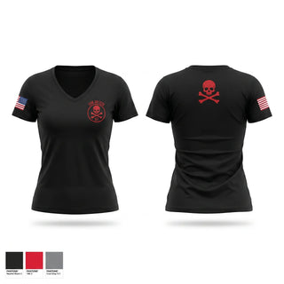 Womens Short Sleeve Vneck Shirt, RED MIDS, Police, Teamtime, Team time, sublimation, custom sports apparel, team uniforms, spirit wear, spiritwear, sports uniforms, custom shirts, team store, custom team store, fundraiser sports, apparel fundraiser