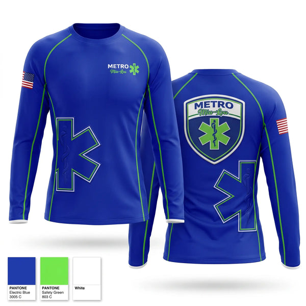 Long Sleeve Performance Shirt, Metro miss lou, EMS/EMT, Teamtime, Team time, sublimation, custom sports apparel, team uniforms, spirit wear, spiritwear, sports uniforms, custom shirts, team store, custom team store, fundraiser sports, apparel fundraiser