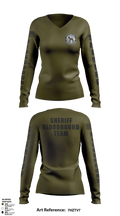 Chesterfield County Sheriff Office 72632097 Women's Long Sleeve V-neck Shirt - 2