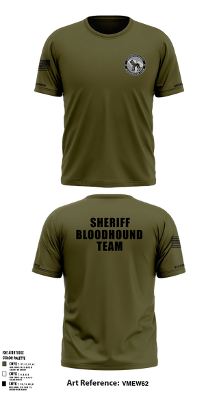 Chesterfield County Sheriff Office 72632097 Old School Cotton Feel Shirt -2