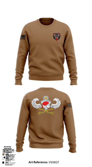 Dog troop 1-509th 97427041 Crew Neck Sweatshirt - 102