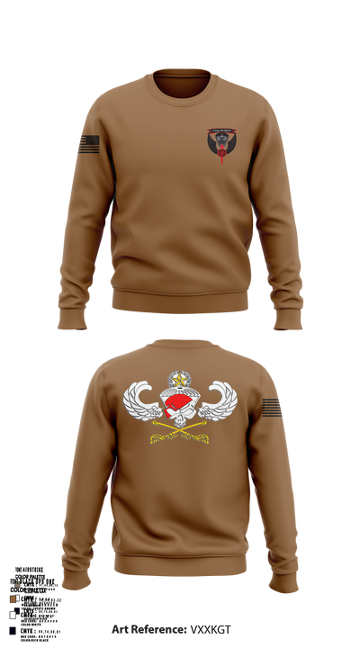 Dog troop 1-509th 97427041 Crew Neck Sweatshirt - 102