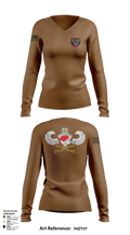 Dog troop 1-509th 97427041 Women's Long Sleeve V-neck Shirt - 102