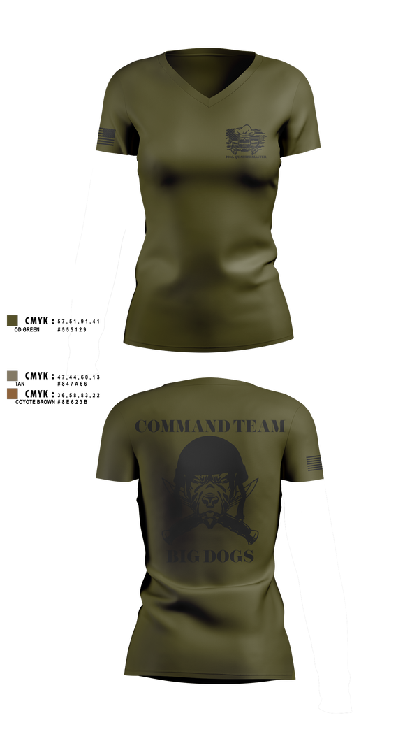 900 LEADERSHIP 50453031 Women's Short Sleeve V-neck Shirt -4