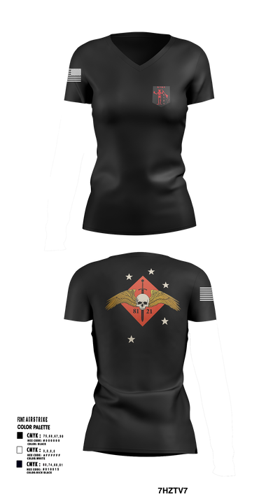 8121 67083277 Women's Short Sleeve V-neck Shirt -102