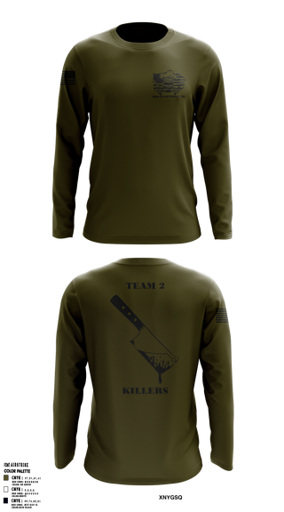 900 TEAM 2 3732293 Long Sleeve Performance Shirt -2