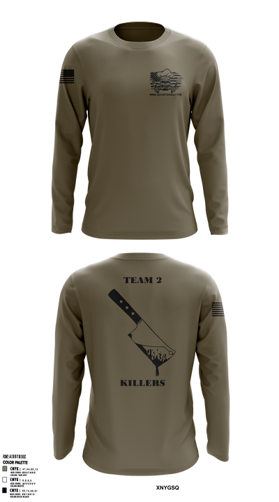 900 TEAM 2 3732293 Long Sleeve Performance Shirt - 1