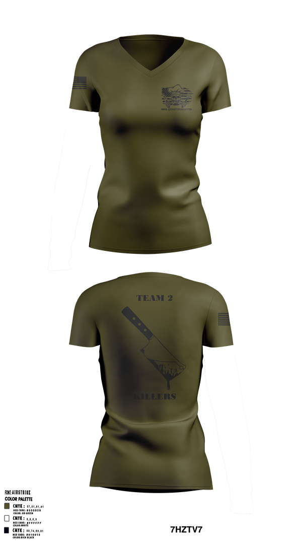 900 TEAM 2 3732293 Women's Short Sleeve V-neck Shirt - 2