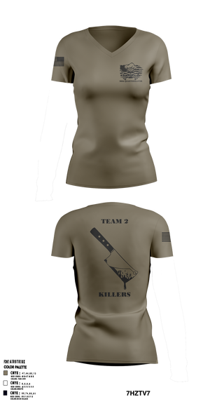 900 TEAM 2 3732293 Women's Short Sleeve V-neck Shirt - 1