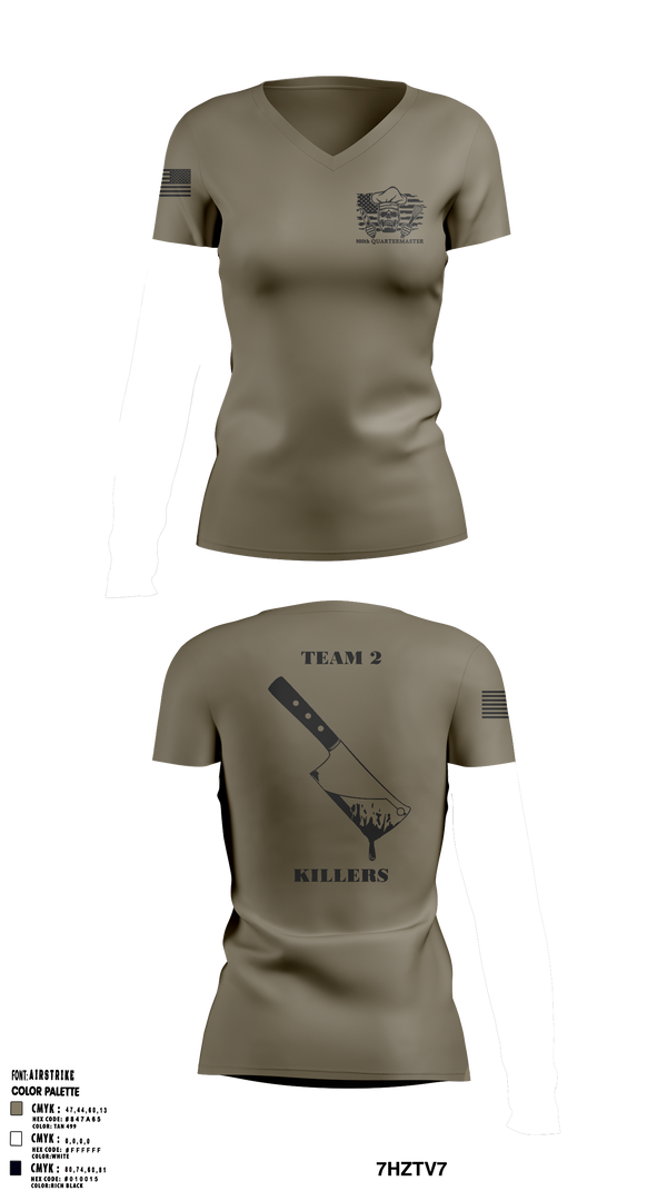 900 TEAM 2 3732293 Women's Short Sleeve V-neck Shirt - 1