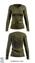 900 TEAM 2 3732293 Women's Long Sleeve V-neck Shirt - 2