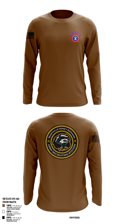 USAREC 47194249 Long Sleeve Performance Shirt - 1
