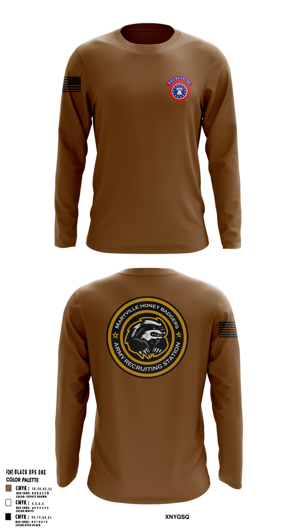 USAREC 47194249 Long Sleeve Performance Shirt - 1