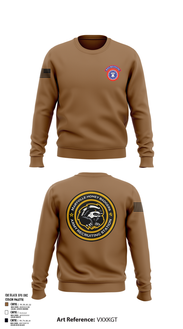 USAREC 47194249 Crew Neck Sweatshirt - 1