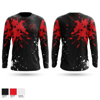 Long Sleeve Performance Shirt, Lowell Red Arrows, Men's Soccer, Teamtime, Team time, sublimation, custom sports apparel, team uniforms, spirit wear, spiritwear, sports uniforms, custom shirts, team store, custom team store, fundraiser sports, apparel fundraiser
