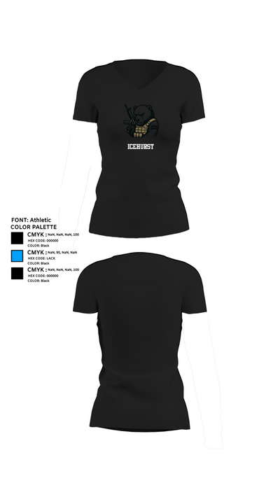 Icehurst 97478226 Women's Short Sleeve V-neck Shirt - 24