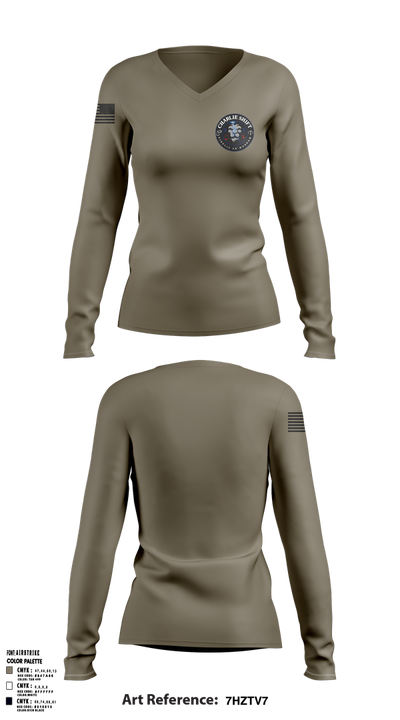 Charlie Shift 96324144 Women's Long Sleeve V-neck Shirt - 3
