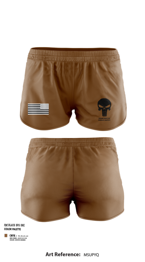 Ranger Panties, Texas dept of Public Safety, , Teamtime, Team time, sublimation, custom sports apparel, team uniforms, spirit wear, spiritwear, sports uniforms, custom shirts, team store, custom team store, fundraiser sports, apparel fundraiser