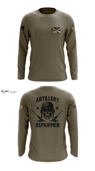 1-320th FA, Fox Battery 2295294 Long Sleeve Performance Shirt- 1
