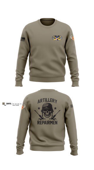 1-320th FA, Fox Battery 2295294 Crew Neck Sweatshirt - 1