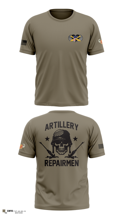 1-320th FA, Fox Battery 2295294 Old School Cotton Feel Shirt - 1