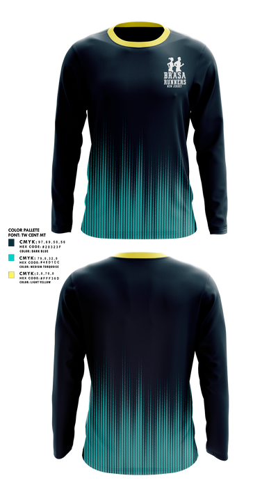 Brasa Runners NJ 22301494 Long Sleeve Performance Shirt 2