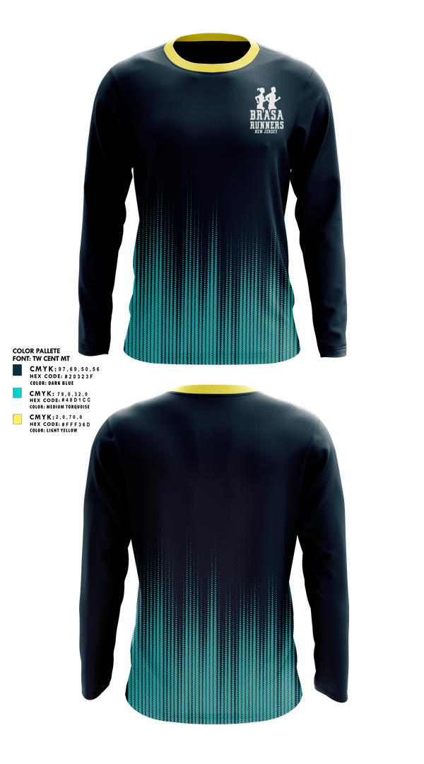 Brasa Runners NJ 22301494 Long Sleeve Performance Shirt 2