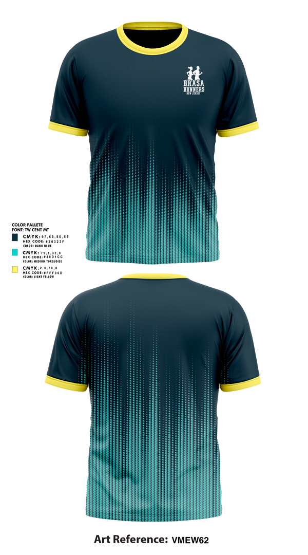 Brasa Runners NJ 22301494 Short Sleeve Performance Shirt - 2