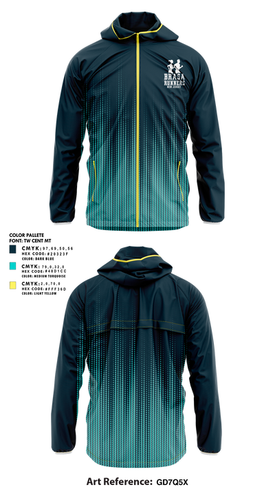 Brasa Runners NJ 22301494 Windbreaker - 2