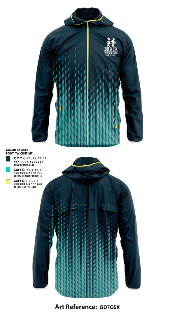 Brasa Runners NJ 22301494 Windbreaker - 2