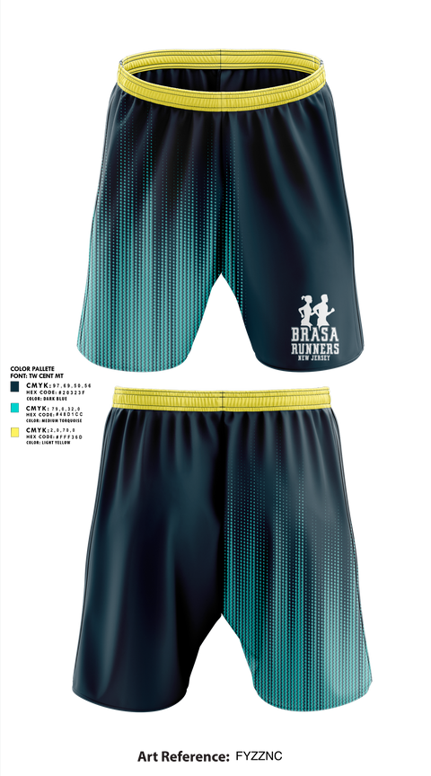 Brasa Runners NJ 22301494 Athletic Shorts With Pockets - 2