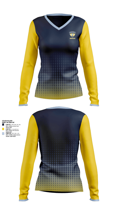 Tsunami 79612793 Women's Long Sleeve V-neck Shirt - 1
