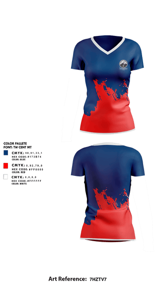 Team Cakes 63046650 Women's Short Sleeve V-neck Shirt - 1