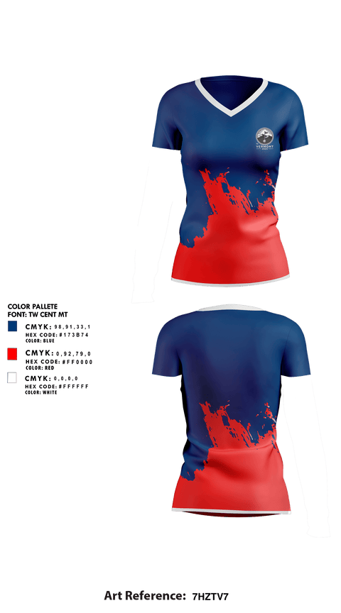 Team Cakes 63046650 Women's Short Sleeve V-neck Shirt - 1