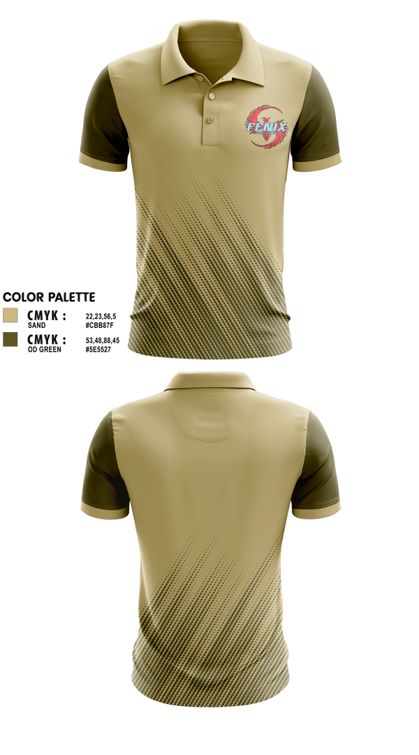 FENIX LUCHA LIBRE 50435198 Short Sleeve Performance Polo - 1