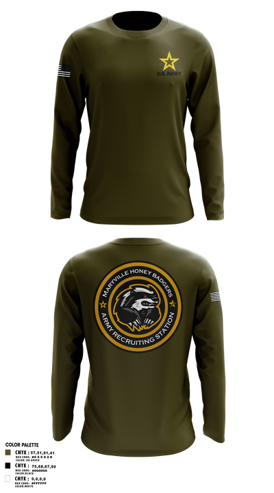 Maryville Honeybadger 60960842 Long Sleeve Performance Shirt- 7