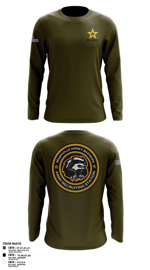 Maryville Honeybadger 60960842 Long Sleeve Performance Shirt- 7