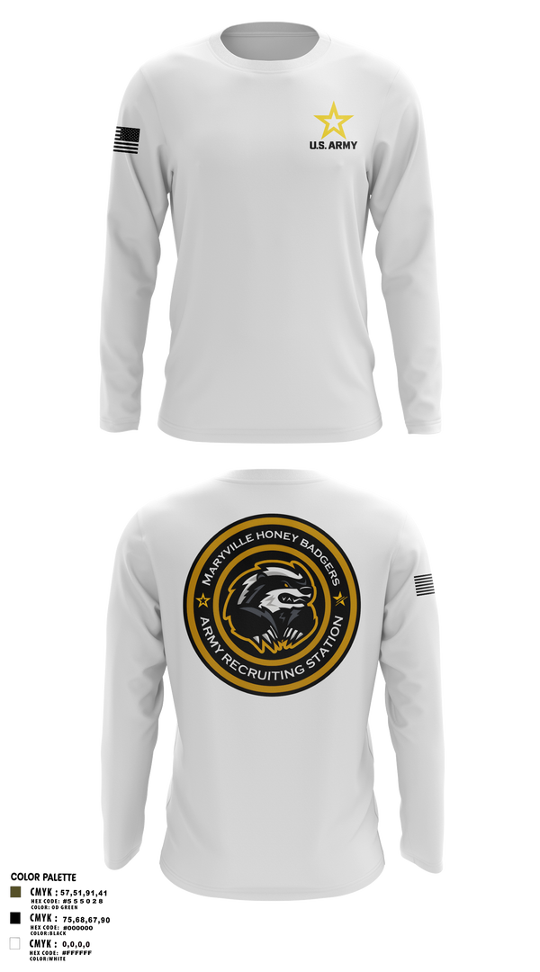 Maryville Honeybadger 60960842 Long Sleeve Performance Shirt- 8