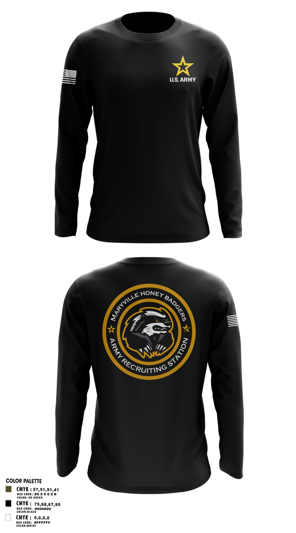 Maryville Honeybadger 60960842 Long Sleeve Performance Shirt- 9