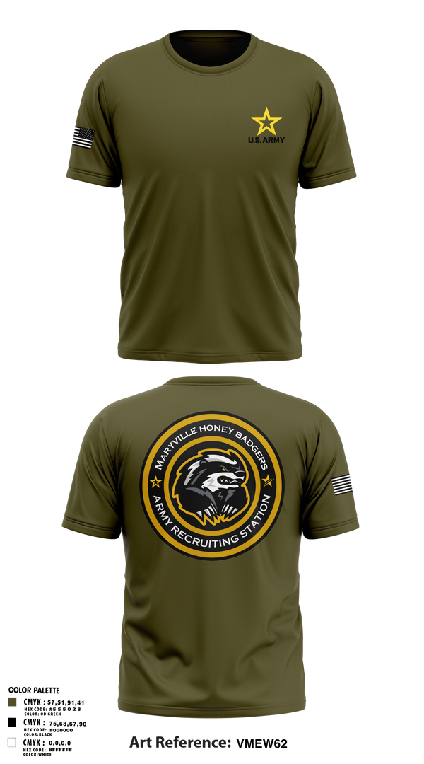 Maryville Honeybadger 60960842 Short Sleeve Performance Shirt - 7