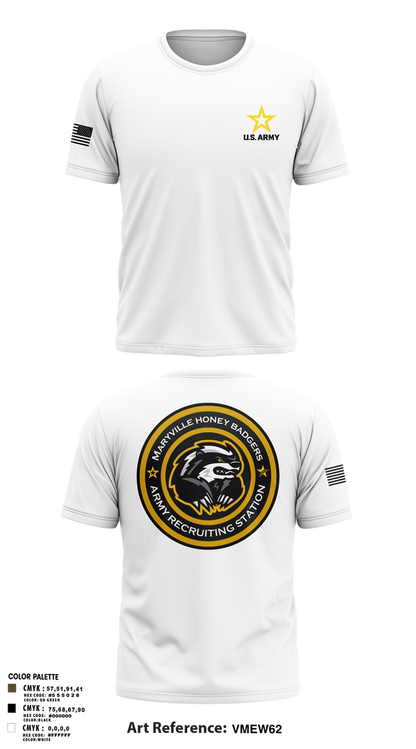 Maryville Honeybadger 60960842 Short Sleeve Performance Shirt - 8