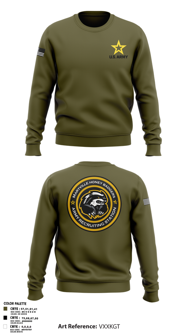 Maryville Honeybadger 60960842 Crew Neck Sweatshirt - 7