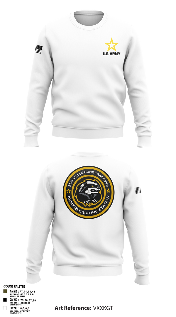 Maryville Honeybadger 60960842 Crew Neck Sweatshirt - 8