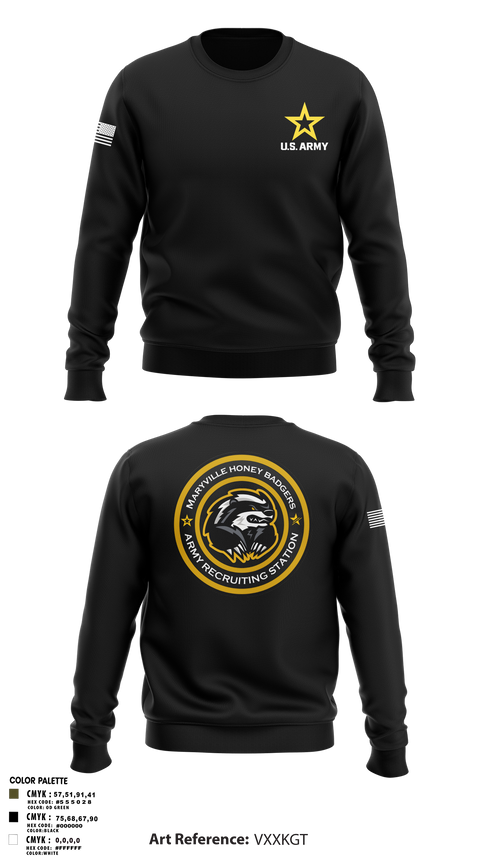 Maryville Honeybadger 60960842 Crew Neck Sweatshirt - 9