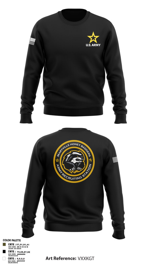 Maryville Honeybadger 60960842 Crew Neck Sweatshirt - 9