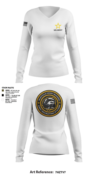 Maryville Honeybadger 60960842 Women's Long Sleeve V-neck Shirt - 8