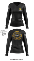 Maryville Honeybadger 60960842 Women's Long Sleeve V-neck Shirt - 9
