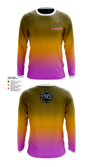 Beer Money Bike Crew 91191775 Long Sleeve Performance Shirt 1