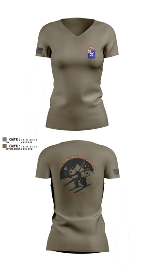 S6 1-32 IN 64050243 Women's Short Sleeve V-neck Shirt - 1